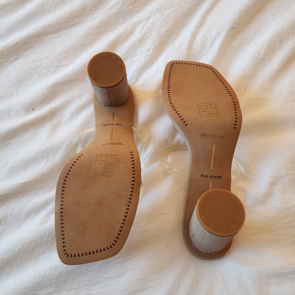 Dolce Vita Noles Heels in Nude with Vinyl Staps 9.5 - Picture 4 of 6